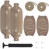 image:imageRockville Boat Fender Package 10in x 30in Marine Bumpers with Covers Dock Lines amp PumpSand