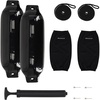 image:imageRockville Boat Fender Package 85in x 27in Marine Boat Bumpers with Fender Covers Dock Lines amp Pump for Docking and Boat ProtectionBlack