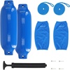 image:imageRockville Boat Fender Package 85in x 27in Marine Boat Bumpers with Fender Covers Dock Lines amp Pump for Docking and Boat ProtectionBlue