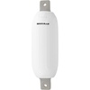 image:imageRockville C6523B 65in x 23in Boat Fender Cover Black Stretch Fabric Fits 67in Thick Fenders DoubleStitchedWhite