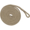 image:imageRockville L38110 10ft 38in Boat Fender Line DoubleBraided Polypropylene 2in Spliced Eyelet Floating Boat Rope SandSand