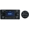 image:imageRockville RGHR51 5 Zone Single Din Marine Receiver BluetoothRadioWired Remote