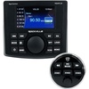 image:imageRockville RGHRZA 4 Zone Marine Gauge Hole Digital Media Receiver 72W Bluetooth App Control Wired Remote IP66 Waterproof for Boats and Marine Audio Systems