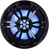 image:imageRockville RMPREMIUM104 White Marine Boat 10 Subwoofer 1200W Dual 4 Ohm Free Air Design RGB LED Lighting Polycarbonate Cone for Marine Audio EnthusiastsBlack