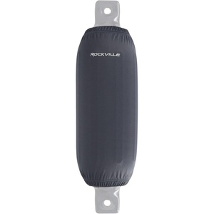 image:imageRockville C6523B 65in x 23in Boat Fender Cover Black Stretch Fabric Fits 67in Thick Fenders DoubleStitchedGrey
