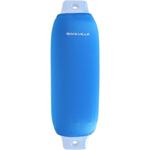 image:imageRockville C8527R 85in x 27in Boat Fender Cover Red Stretch Fabric Fits 895in Thick Fenders DoubleStitchedblue