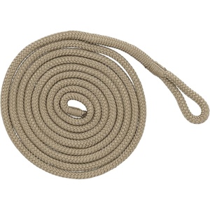 image:imageRockville L38110 10ft 38in Boat Fender Line DoubleBraided Polypropylene 2in Spliced Eyelet Floating Boat Rope SandSand