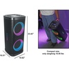 image:imageRockville BASS PARTY 65 V2 Bluetooth Speaker 1200W Deep Bass LED Lights 65 Dual Woofers 12hr Battery Multi Input Perfect for Parties Karaoke