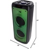 image:imageRockville Bass Party 10 V2 Dual 10 2000W Battery Powered Portable Bluetooth Speaker LED Lights Long Battery Life for Parties and Outdoor Events