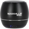 image:imageRockville RPB3BLACK 2 Portable Bluetooth Speakers 3W Drivers 5W Total Output TWS Wireless Linking Builtin Mic SD Slot for Travel and Home UseBlack