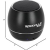 image:imageRockville RPB3BLACK 2 Portable Bluetooth Speakers 3W Drivers 5W Total Output TWS Wireless Linking Builtin Mic SD Slot for Travel and Home UseBlack