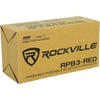 image:imageRockville RPB3BLACK 2 Portable Bluetooth Speakers 3W Drivers 5W Total Output TWS Wireless Linking Builtin Mic SD Slot for Travel and Home UseRed