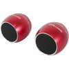 image:imageRockville RPB3BLACK 2 Portable Bluetooth Speakers 3W Drivers 5W Total Output TWS Wireless Linking Builtin Mic SD Slot for Travel and Home UseRed