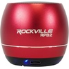 image:imageRockville RPB3BLACK 2 Portable Bluetooth Speakers 3W Drivers 5W Total Output TWS Wireless Linking Builtin Mic SD Slot for Travel and Home UseRed