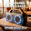 image:imageRockville RPB50 20W x 2 RMS 40W Total Portable Bluetooth Speaker TWS Linking LED Lights Long Battery for Parties and Outdoor Adventures
