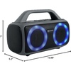 image:imageRockville RPB50 20W x 2 RMS 40W Total Portable Bluetooth Speaker TWS Linking LED Lights Long Battery for Parties and Outdoor Adventures