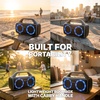 image:imageRockville RPB50 20W x 2 RMS 40W Total Portable Bluetooth Speaker TWS Linking LED Lights Long Battery for Parties and Outdoor Adventures