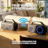 image:imageRockville RPB50 20W x 2 RMS 40W Total Portable Bluetooth Speaker TWS Linking LED Lights Long Battery for Parties and Outdoor Adventures