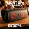 image:imageRockville RPBKAR 20W Portable Bluetooth Speaker with Karaoke Microphone Party LEDs USB Charging Weather Resistant for Parties and Outdoor Events