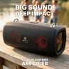 image:imageRockville RPBKAR 20W Portable Bluetooth Speaker with Karaoke Microphone Party LEDs USB Charging Weather Resistant for Parties and Outdoor Events