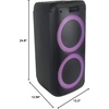 image:imageRockville Rock Party 8 Dual 8 500W Battery Powered Bluetooth Speaker LED Lights 2 Mic Inputs Mega Bass TWS Pairing for Parties Karaoke and Home Entertainment