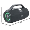 image:imageRockville SONIC50L Portable Bluetooth Speaker 50W Stereo Sound Dual LED Rings IPX5 WaterResistant Upto 24Hour Battery TWS USBTF CardAUXMic Inputs for Outdoor and Indoor Events