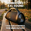 image:imageRockville SonicXXL 70W Portable Bluetooth Speaker Deep Bass IPX5 WaterResistant 33 Ft Bluetooth Range 24Hour Battery USBSD Playback for Outdoor Use