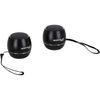 image:imageRockville RPB3BLACK 2 Portable Bluetooth Speakers 3W Drivers 5W Total Output TWS Wireless Linking Builtin Mic SD Slot for Travel and Home UseBlack