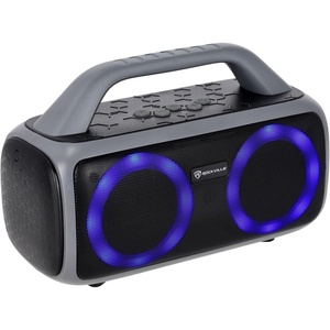 image:imageRockville RPB50 20W x 2 RMS 40W Total Portable Bluetooth Speaker TWS Linking LED Lights Long Battery for Parties and Outdoor Adventures