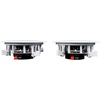 image:imageRockville Pair HC5516 Black 525 300W inCeiling Speakers 16 Ohm Polypropylene Woofer Mylar Dome Tweeter Swivel Tweeter for Home TheaterWhite