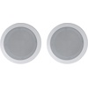 image:imageRockville Pair HC5516 Black 525 300W inCeiling Speakers 16 Ohm Polypropylene Woofer Mylar Dome Tweeter Swivel Tweeter for Home TheaterWhite