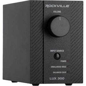 image:imageRockville LUX 300 2 Channel Home Stereo Amplifier 300W RMS XLR Input Low Distortion