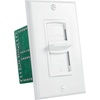 image:imageRockville VOL855 50W x 2 Wall Stereo Volume Controller 8 Ohm 12Step Slider Durable Build Easy Install for Home Audio and Commercial Use