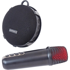 image:imageRockville KGO 16W Portable Karaoke Bluetooth Speaker IP67 Waterproof Wireless Mic with Voice Changer Long Battery Life Perfect for Outdoor Adventures and Karaoke