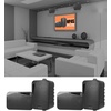 image:imageRockville Bundle 2 Pair HP4S8 BK Black 4 OutdoorIndoor 8Ohm Wall Mount Home Speakers 2 Items