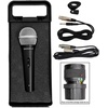 image:imageRockville Bundle TM150D Dark Wood Powered Home Theater Tower Speakers 10 SubBluetooth Bundle with 2 RMCXLR HighEnd Metal DJ Handheld Wired Microphone Mic w 2 Cables 3 Items