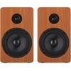 image:imageRockville RockShelf 58C Bundle 2 360 Watt Peak  90 Watt RMS 525in 8 Ohm Wood Bookshelf Speakers for Home Theater RVSM5 Adjustable Studio Monitor Speaker Stands Pair 3Items