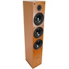 image:imageRockville RockTower 68C Passive Tower Speaker 8 Ohm Classic Wood Grain 500W Peak 3Way Dual 65 MDF Cabinet Detachable Grille for Home Audio 2piece