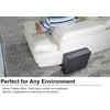 image:imageRockville Slim Shaker 10 UnderBehind Couch Home Theater Powered Subwoofer  600W Peak 150W RMS 57 Slim Class D Wall Mountable DownUpSide Firing 30Hz Low Wall Bracket Included