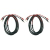 image:imageRockville BN10 10 ft 14 AWG 100 OFC Copper Banana to Banana Braided Pro Cable Durable for Audio Systems and Speaker Connections 2Piece