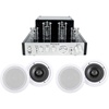 image:imageRockville BluTube Bundle 70Watt Tube Amplifier Home Stereo Receiver with Bluetooth 2 HC655 Pair 65 500Watt 8Ohm 2Way inCeiling Home Theater Speakers 3Items