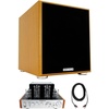 image:imageRockville BluTube WD Bundle 70W Tube AmplifierReceiver 35Wx2 RMS 4 with VU Meter 10Inch Rock Shaker Subwoofer 600W peak300W RMS 4 110240V RCDR25B 25ft RCA Cable 3 Items