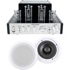 image:imageRockville HC655 Bundle 2 65 in 500Watt 8 Ohm inCeiling Home Theater Speakers BluTube 70Watt Tube Amplifier Stereo Receiver Bluetooth 2Items