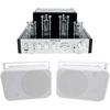 image:imageRockville HP65S8 Bundle Pair 65in 500W Peak160W RMS OutdoorIndoor Home Theater Speakers with Swivel Bracket BluTube 70Watt Tube Amplifier Stereo Receiver with Bluetooth 2Items