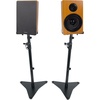 image:imageRockville ROCKSHELF 64C Bundle 2 65 in 400W Peak 100W RMS Wood Home Theater Bookshelf Speakers RVSM5 Pair Studio Monitor Bookshelf Speaker Stands with Adjustable Height 3Items