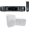 image:imageRockville RPA60BT V2 Bundle 1000W 2Ch USB Bluetooth DJProKaraoke Amplifier Mixer 2 HP65S 65 OutdoorIndoor Home Theater Speakers wSwivel Brackets 3Items