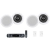image:imageRockville RPA60BT V2 Bundle 1000Watt 2Channel Bluetooth USB Karaoke Receiver Amplifier Mixer 4 65 in HC655 InCeiling 500Watt 8 Ohm Speakers 2 VOL850 Wall Stereo Volume Controllers 7 items