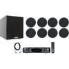 image:imageRockville RPA60BT V2 Bundle 2Channel Bluetooth DJ Amplifier Mixer 8 HC5516 Black 525 in 300W InCeiling Home Theater Speakers Rock Shaker 8 in 400W Subwoofer RCDR25B 25 ft RCA Cable 11items