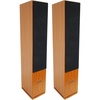 image:imageRockville RockTower 68C Passive Tower Speaker 8 Ohm Classic Wood Grain 500W Peak 3Way Dual 65 MDF Cabinet Detachable Grille for Home Audio 2piece