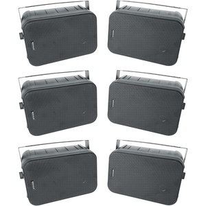 image:imageRockville HP65S8 65 in 500W Peak 160W RMS 8Ohm IndoorOutdoor Wall Mount Home Theater Speakers Swivel Brackets for Patios Garages and Living Rooms 6piece